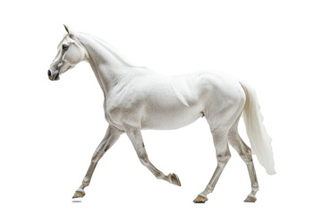 Fototapeta premium Side view of walking Horse