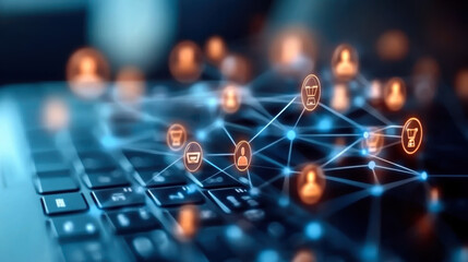 Business connection and social network.