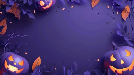 Hauntingly Beautiful: Halloween Background Illustration for Seasonal Celebrations