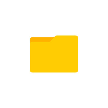 Folder icon flat design vector illustration  isolated on white background. Documents archive. Binder signs in flat style. Open and close paper 