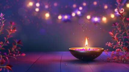 Festive Diwali Sale: Eye-Catching Poster Design with 30-70% Discounts and Vibrant Decorations