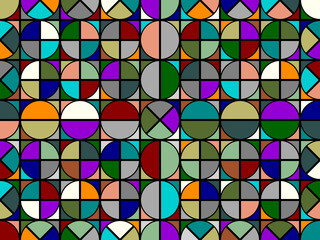 Colorful circle pattern