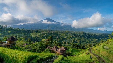 Rice plantation in the mountains
