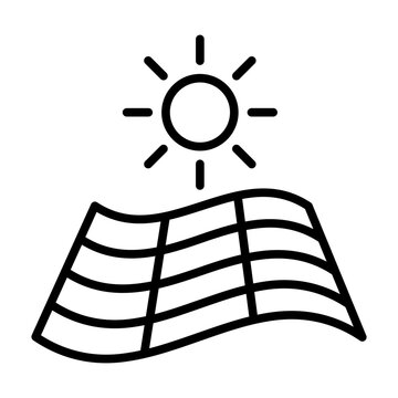Perovskite solar cell icon.