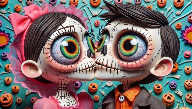 Amor Eterno: Catrinas Enamoradas