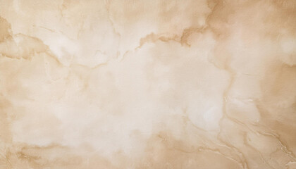 Old paper texture background. Aged worn out light brown beige white blank parchment. Ancient antique rustic grungy retro manuscript scroll template watercolor fresco paper.
