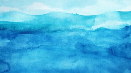 A blue ocean with a few waves