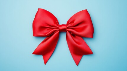 christmas bow on light background