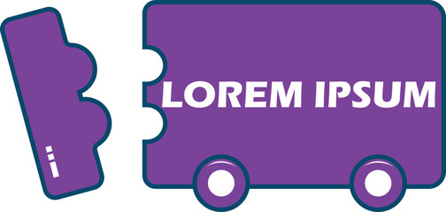 The logo is for bus ticketing booking mobile application.