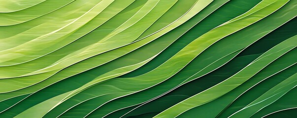 This abstract image showcases a seamless pattern of delicate green lines expanding and twisting in intricate patterns, ideal for use as a modern and dynamic background for various design projects.