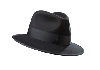 High-Quality PNG Black hat isolated on white background &ndash; High Resolution