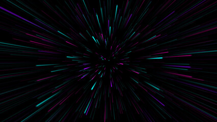 Abstract background depicting traveling a Journey Through the Cosmic Veil of Energy, Speed, and Neon Streaks in a Vibrant Universe of Futuristic Power and Hyperspace Dynamics