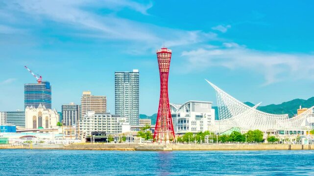 神戸ポートタワー・タイムラプス