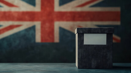 Ballot Box with Union Jack Background