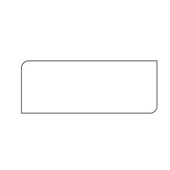 Modern geo rounded rectangle line