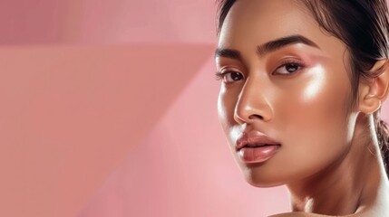 Naklejka premium portrait of a beautiful woman