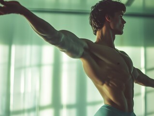 Fitness Model in Studio