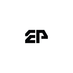 EP monogram logo design letter text name symbol monochrome logotype alphabet character simple logo