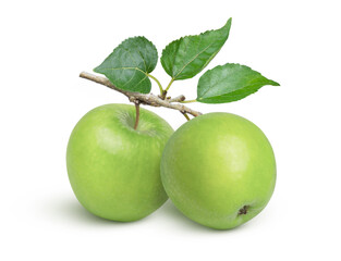 green apple isolated on white