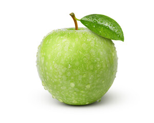 green apple isolated on white