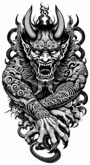 TRIBAL TATOO トライバル タトゥ 刺青 鬼