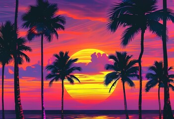 neon lights vaporwave