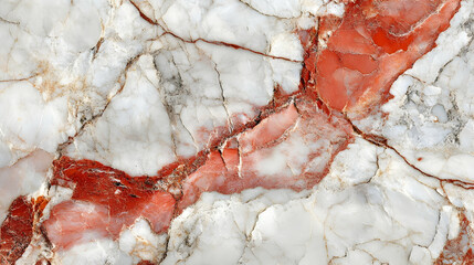 White and Red Abstract Marble Texture Background