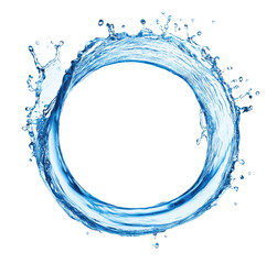 High-Quality PNG round water gyre splash isolated on white background – High Resolution