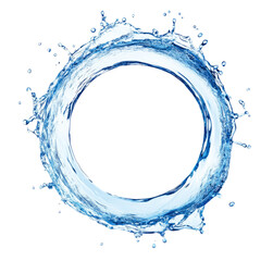 High-Quality PNG round water gyre splash isolated on white background – High Resolution