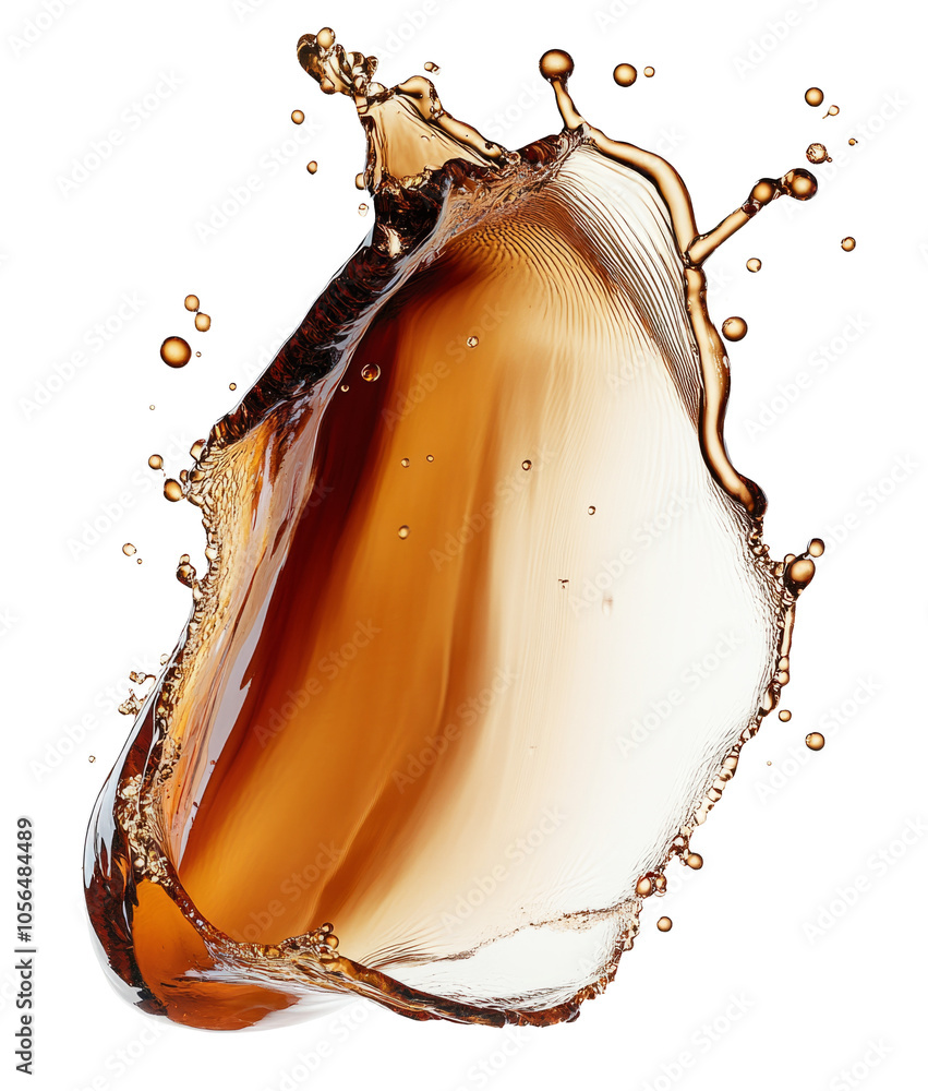 Poster high-quality png cola splash isolated on white background – high resolution