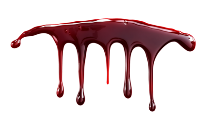 High-Quality PNG A blood spatter. A blood flowing down. Bloody pattern. Concepts of blood can be used in design Isolated on White Background – High Resolution