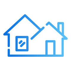 Obraz premium home Gradient icon