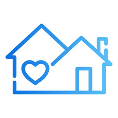 Obraz premium house Gradient icon