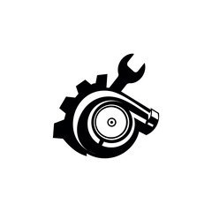 logo turbo designs simple and elegant. automotive logo design vector