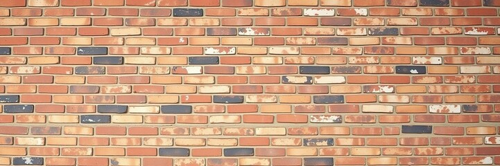Fototapeta premium Rustic brick wall background with natural vintage texture, vintage, natural, design