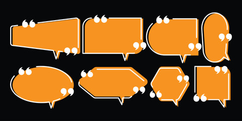 Obraz premium Speech Bubble icon set. Talk bubbles with editable stroke. vector illustration eps 10.