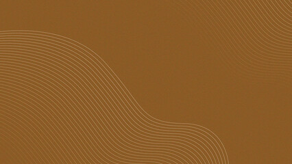 Brown background with flowing, thin white curved lines forming a smooth, abstract wave pattern, giving a sense of warmth and fluidity