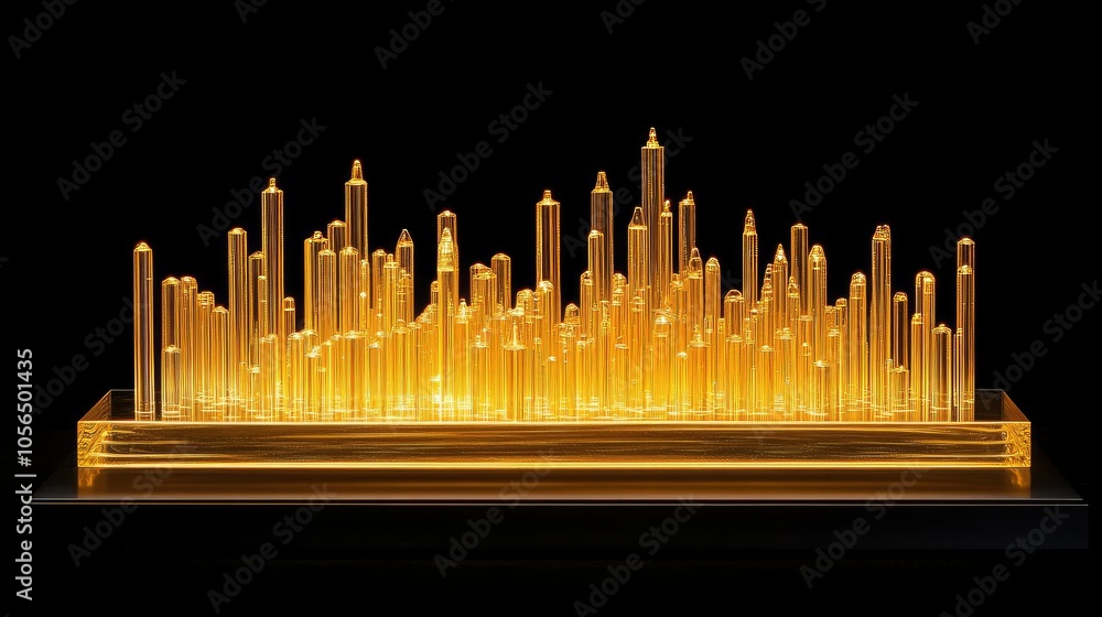 Poster A dazzling spectacle of golden particles shimmering in the dark, evoking dreams of wealth and luxury in a mesmerizing display of light and wonder.