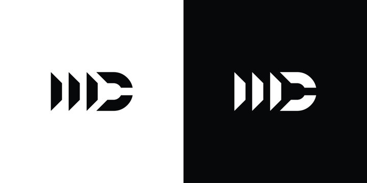 Modern and cool MD  logo design