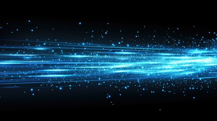 Abstract blue technology vector background, depicting connectivity and speed in cyberspace