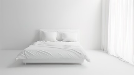 White Comfort Background in Hotel Rooms offers a serene and inviting atmosphere. A perfect blend of elegance and relaxation for guests seeking a luxurious stay