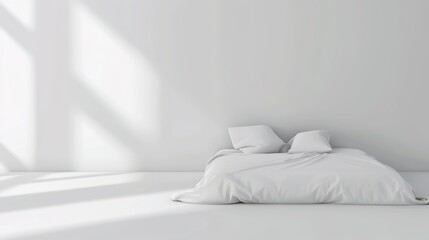 White Comfort Background in Hotel Rooms offers a serene and inviting atmosphere. A perfect blend of elegance and relaxation for guests seeking a luxurious stay