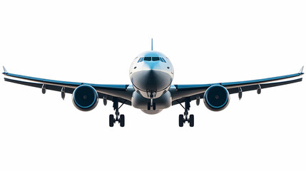 Obraz premium Airplane Front View Realistic Image