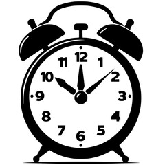 Alarm clock silhouette