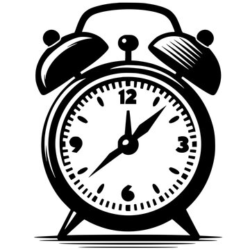 recommend clip art: Alarm clock silhouette