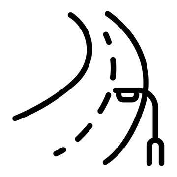 recommend clip art: road Line Icon