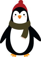 Cute Penguin Vector art illustration eps