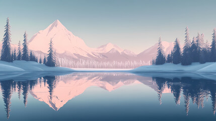 sunrise over the lake