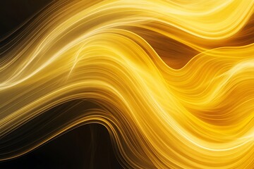 Abstract Golden Waves