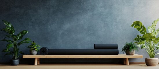 Minimalist Yoga Studio with Plants